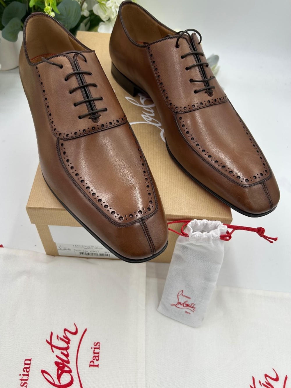 Men’s Christian Louboutin LAFITOCH leather Oxfords. Size 45.5./ l2.5 US.